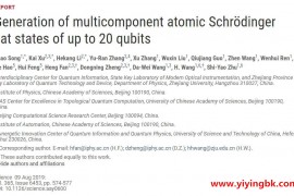 中国科学家取得量子计算重大突破：实现20个量子比特全局纠缠