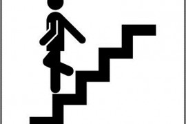 下楼梯时要注意安全